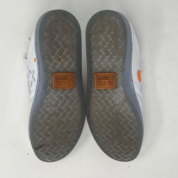 Converse White Pro Leather Low x Rokit Orange Pop 2020 Sneaker Shoes Size 9 - Picture 5 of 7